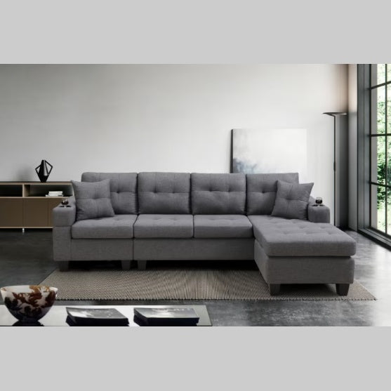Serenity Grey Sectional Sofa