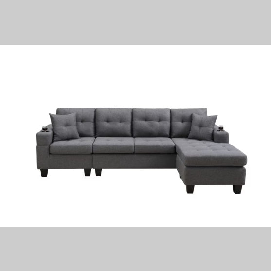 Serenity Grey Sectional Sofa