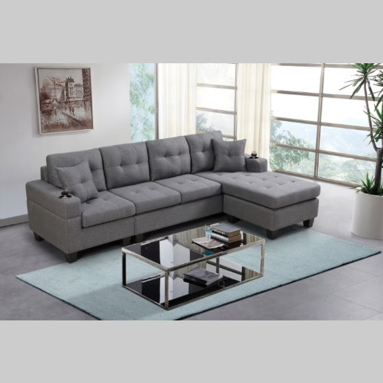 Serenity Grey Sectional Sofa
